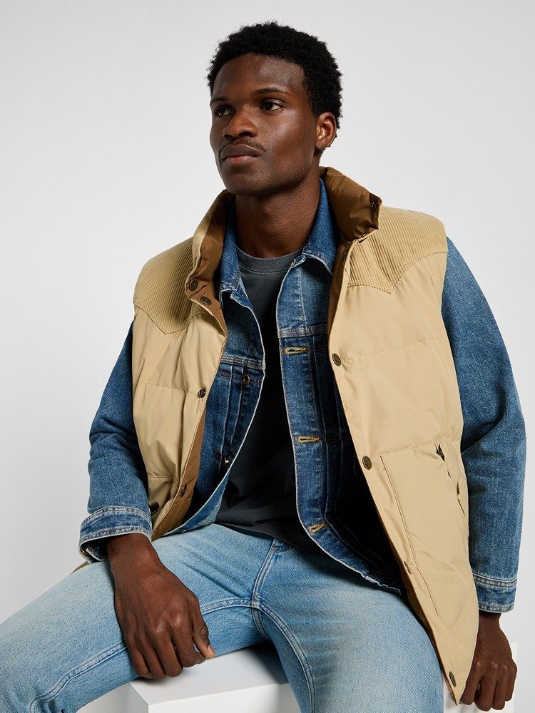 LEE REVERSIBLE WESTERN PUFFER SAND