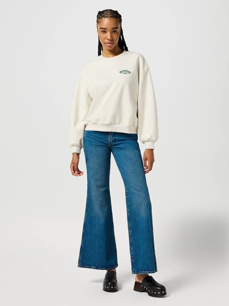 WRANGLER OVERSIZED SWEAT VINTAGE WHITE