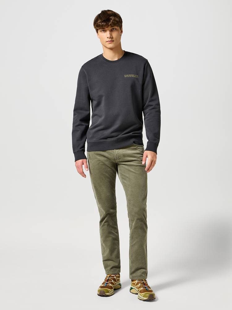 WRANGLER CREWNECK SWEATSHIRT FADED BLACK