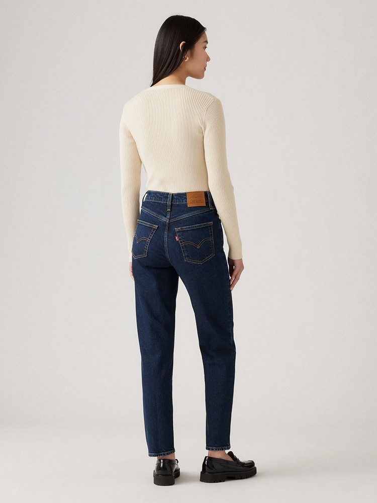 LEVI'S 80S MOM JEAN MED INDIGO - WORN IN