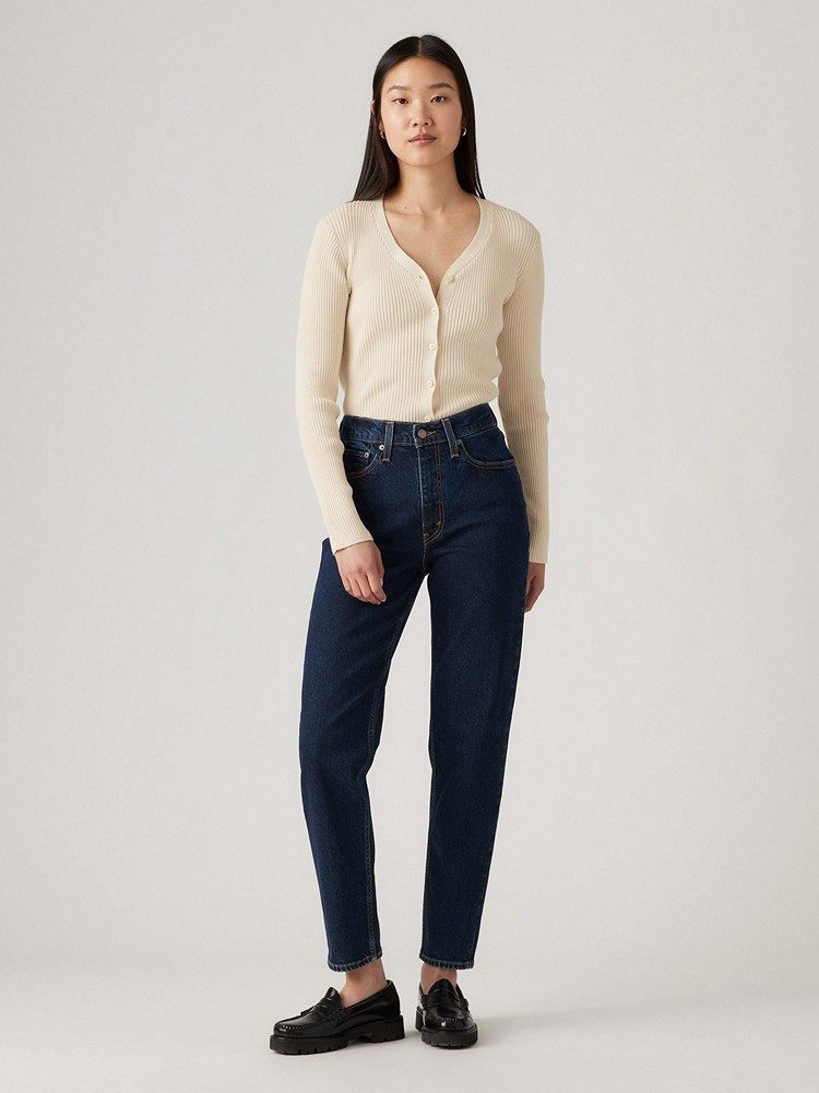 LEVI'S 80S MOM JEAN MED INDIGO - WORN IN