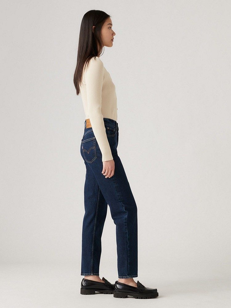 LEVI'S 80S MOM JEAN MED INDIGO - WORN IN