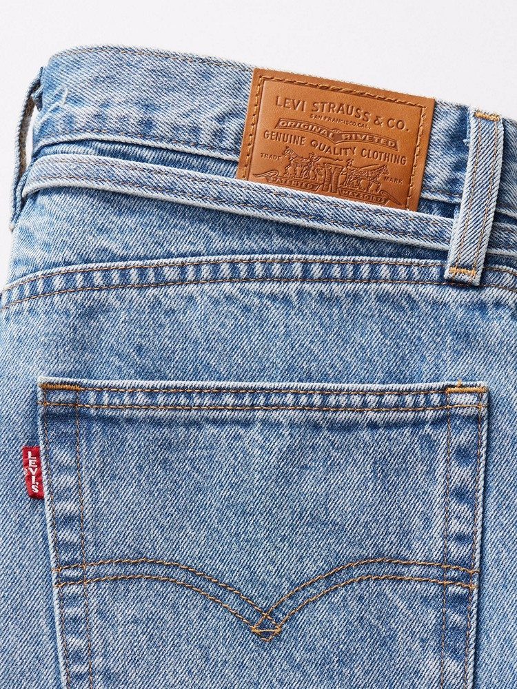 LEVI'S XL STRAIGHT MED INDIGO - WORN IN