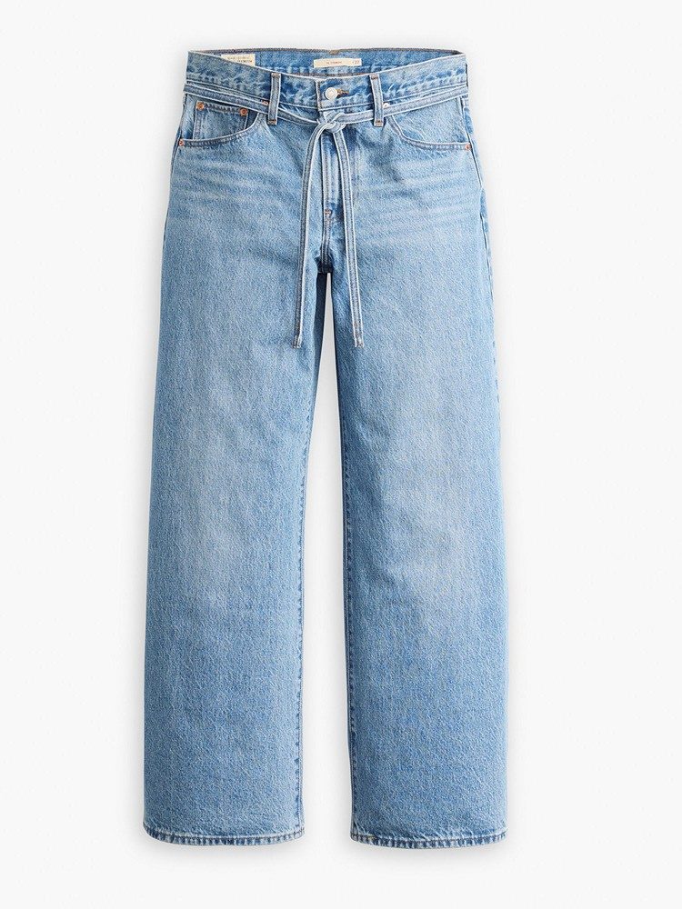 LEVI'S XL STRAIGHT MED INDIGO - WORN IN