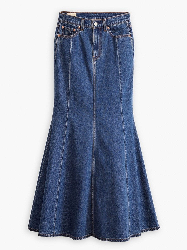 LEVI'S MERMAID SKIRT DARK INDIGO - FLAT FINISH