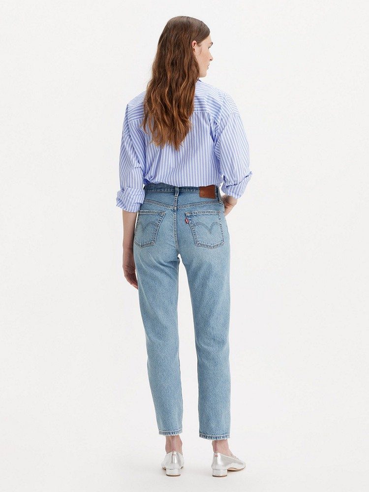 LEVI'S 501® CROP LIGHTWEIGHT MED INDIGO - WORN IN