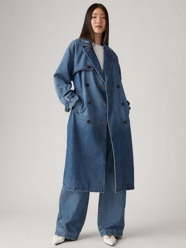 LEVI'S SPADE TRENCH DARK INDIGO - FLAT FINISH