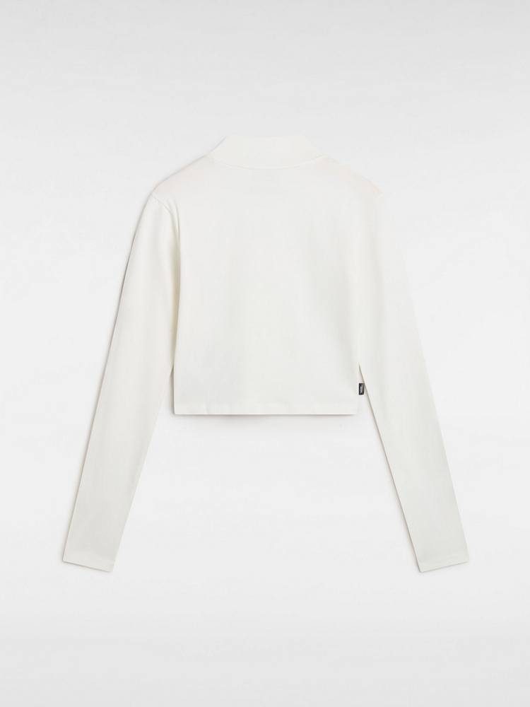 VANS MINI MOCK NECK LS PRGM WHITE