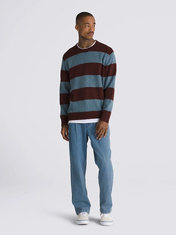 VANS DARBY STRIPE CREW SWEAT BITTER C