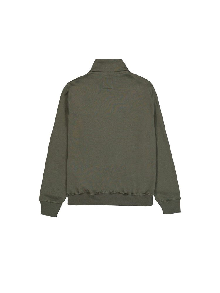 ALPHA IND. HALF ZIP SWEATER SL