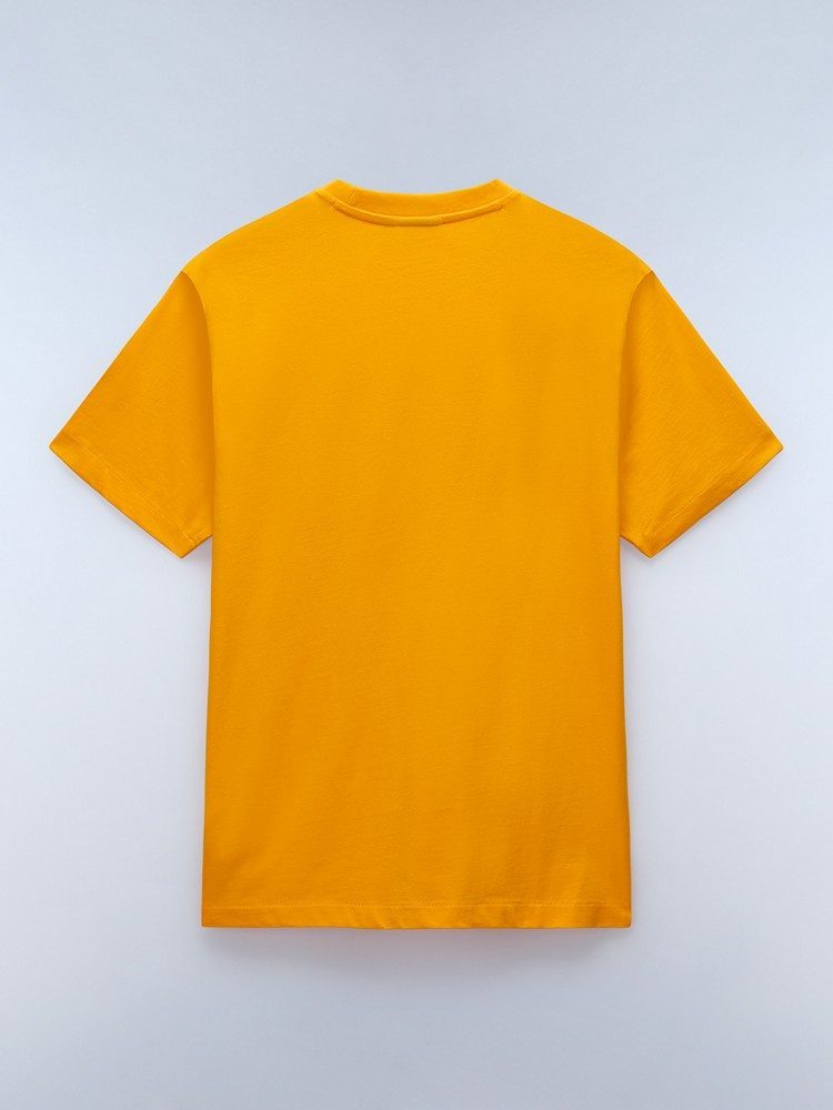 NAPAPIJRI S-BOX LOGO SS ORANGE MARIGOLD