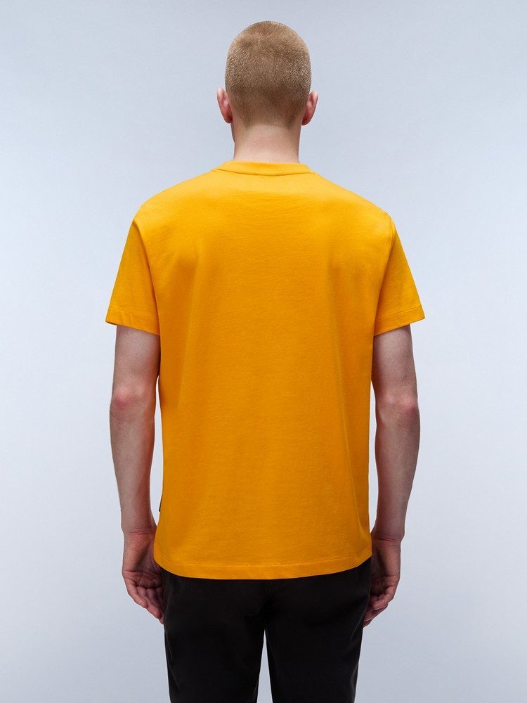 NAPAPIJRI S-BOX LOGO SS ORANGE MARIGOLD