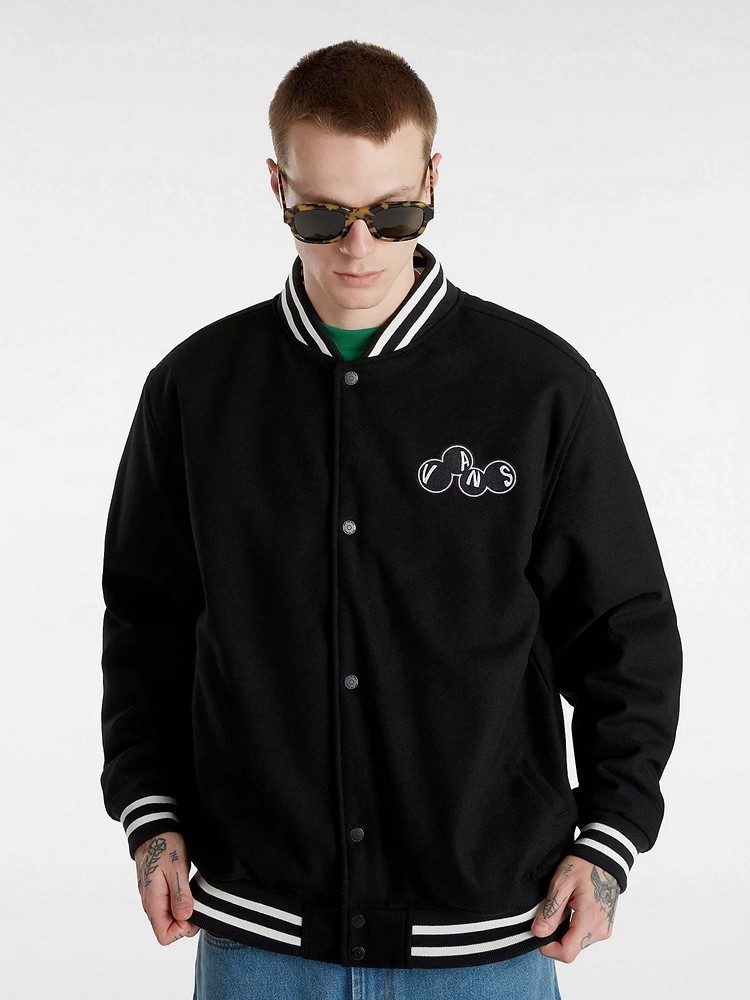 VANS SCUTTLE BASEBALL JACKET BLACK