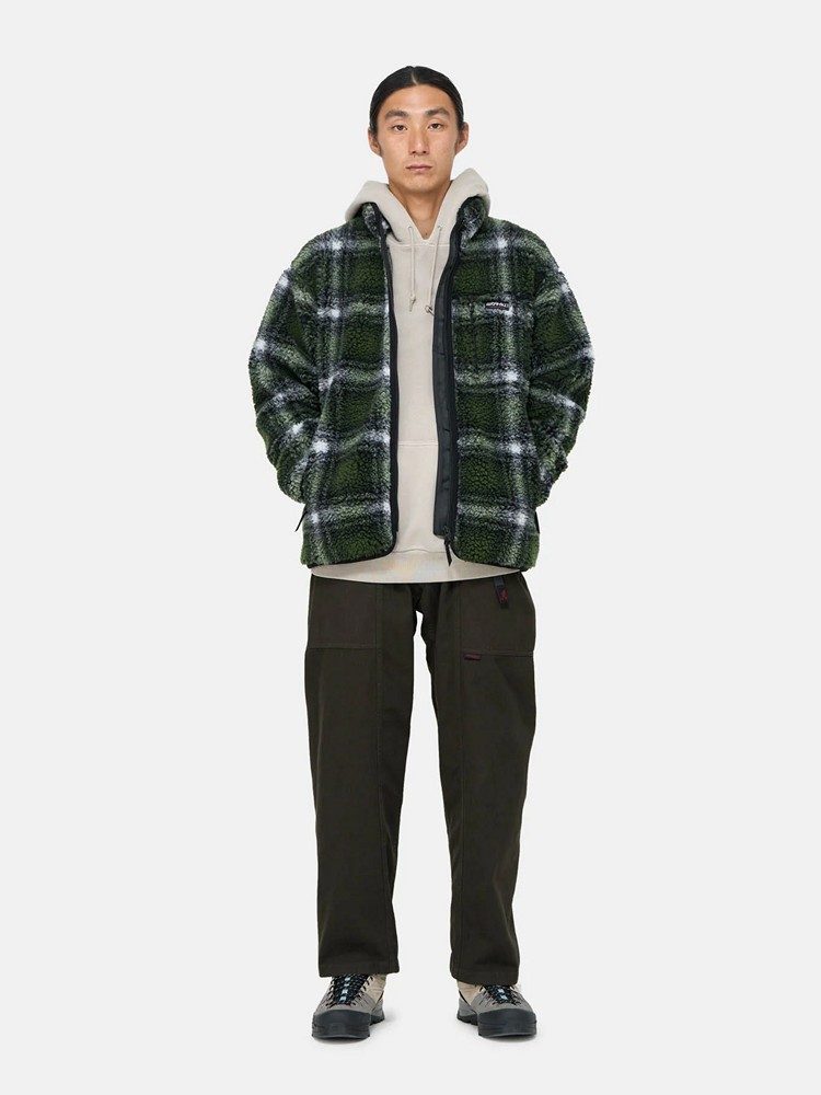 GRAMICCI SHADOW PLAID SHERPA JACKET