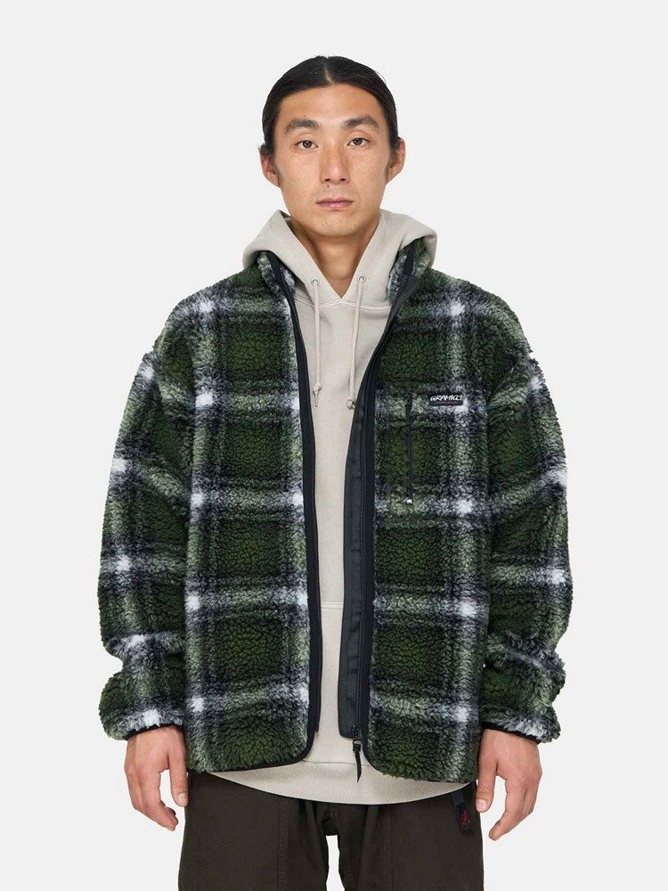 GRAMICCI SHADOW PLAID SHERPA JACKET