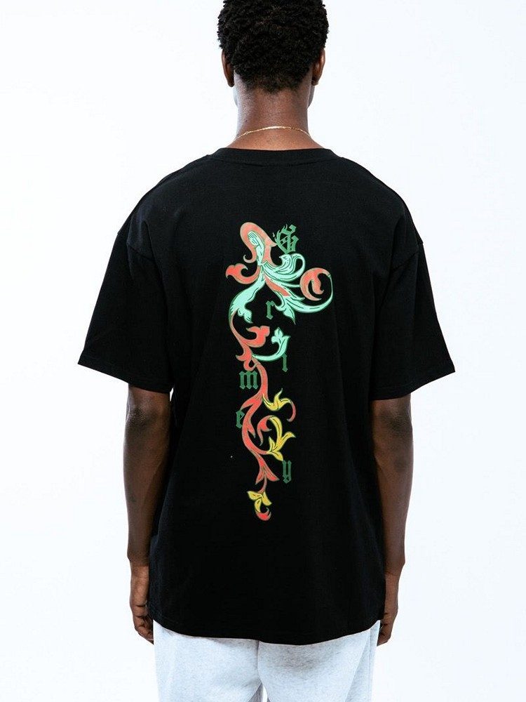 GRIMEY SAOIRSE DIVINE COUNCIL REGULAR TEE BLACK