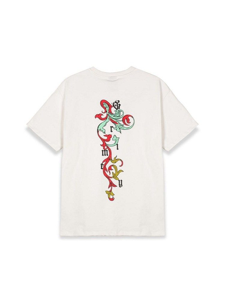 GRIMEY SAOIRSE DIVINE COUNCIL REGULAR TEE OFF WHITE