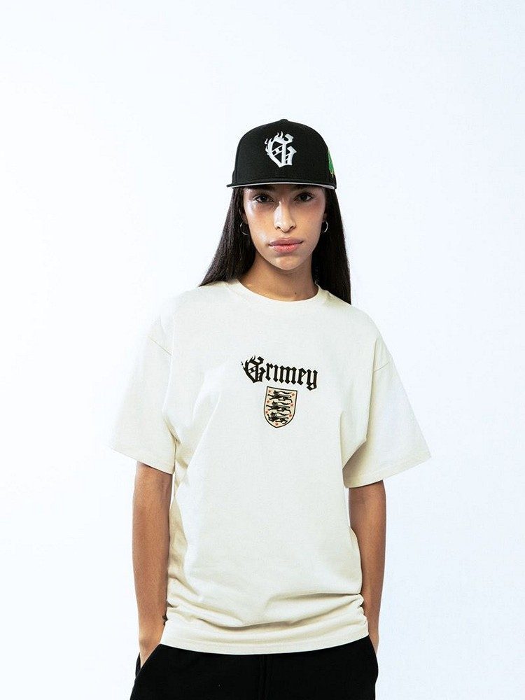 GRIMEY SAOIRSE DIVINE COUNCIL REGULAR TEE OFF WHITE