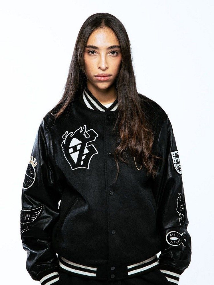 GRIMEY SAOIRSE BASEBALL JACKET BLACK