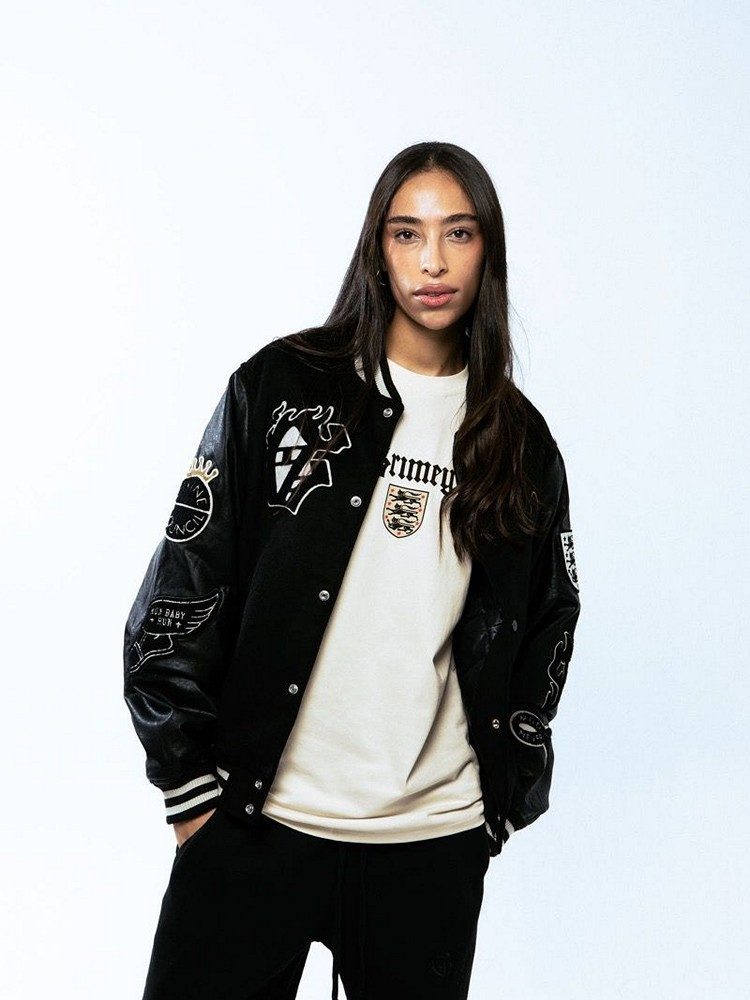 GRIMEY SAOIRSE BASEBALL JACKET BLACK