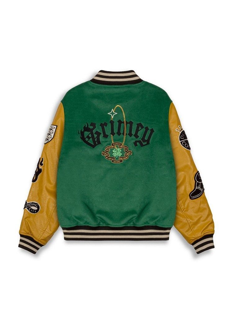 GRIMEY SAOIRSE BASEBALL JACKET GREEN