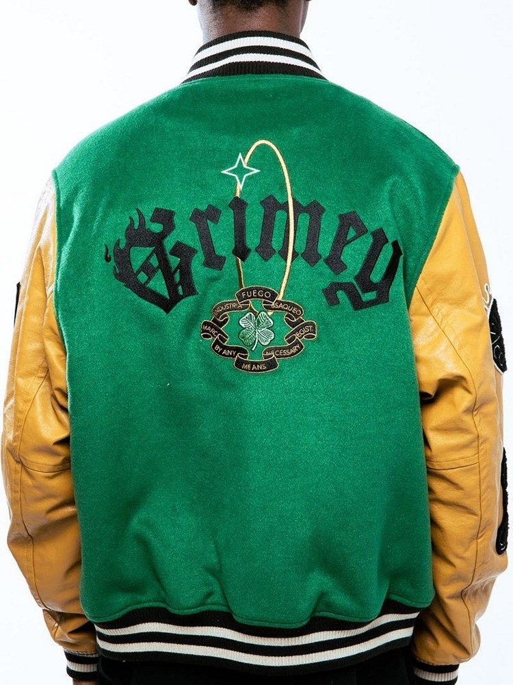 GRIMEY SAOIRSE BASEBALL JACKET GREEN