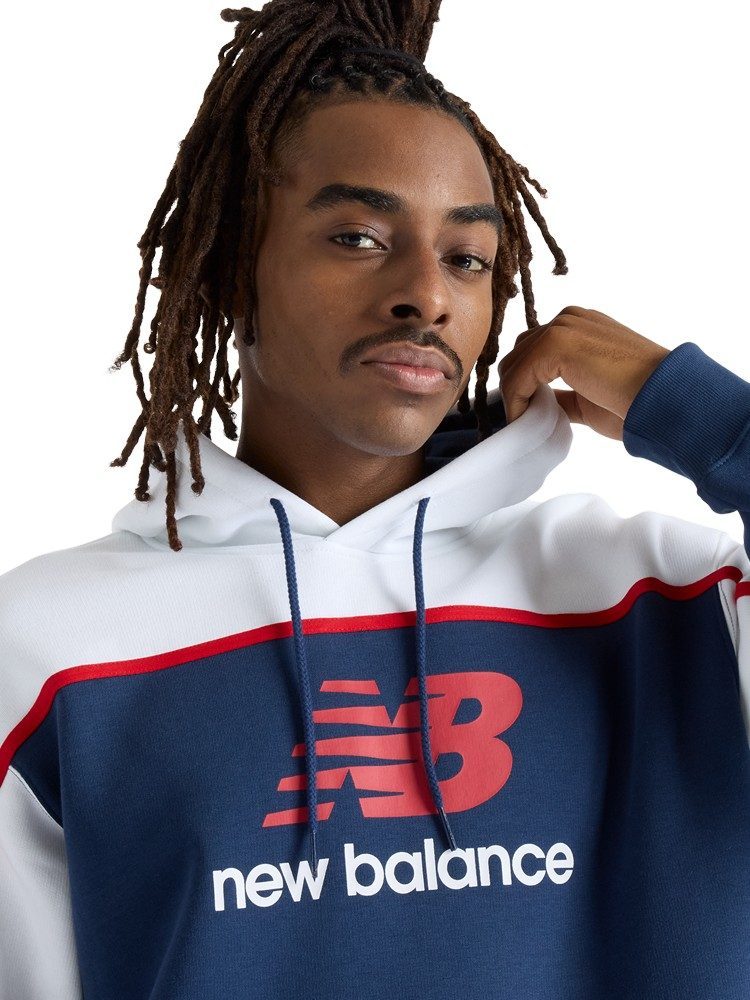 NEW BALANCE  ΜΠΛΟΥΖΑ CLASSICS FLEECE HOODIE NB NAVY