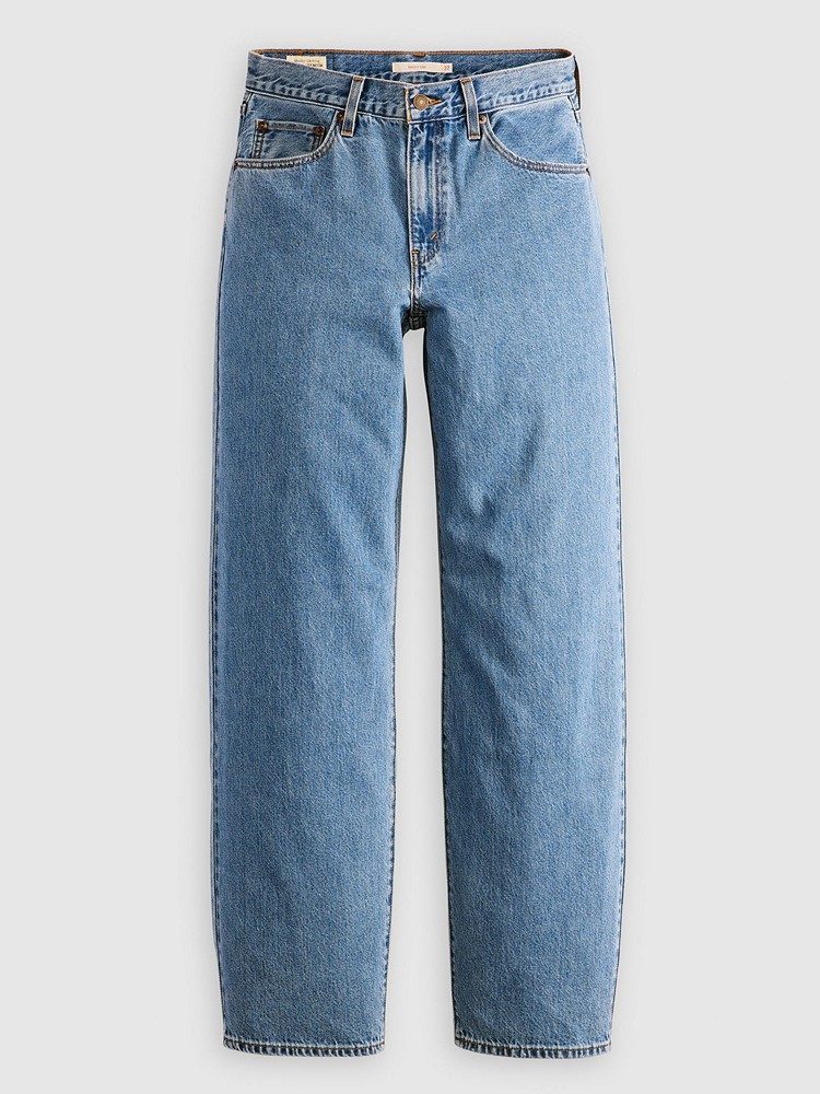 LEVI'S BAGGY DAD MED INDIGO - WORN IN