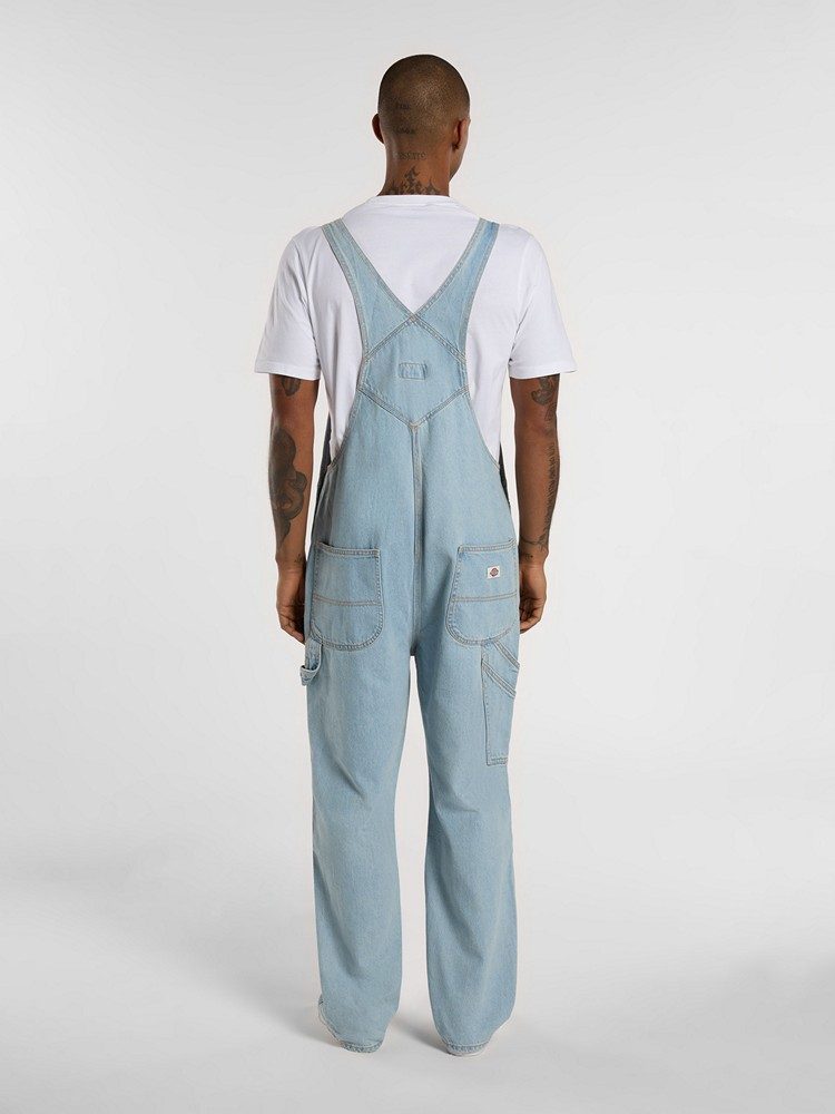 DICKIES DICKIES CLASSIC DENM BIB VNTG BLU