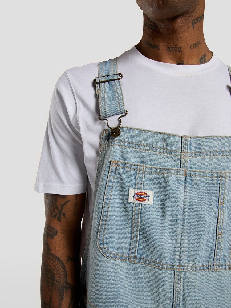 DICKIES DICKIES CLASSIC DENM BIB VNTG BLU