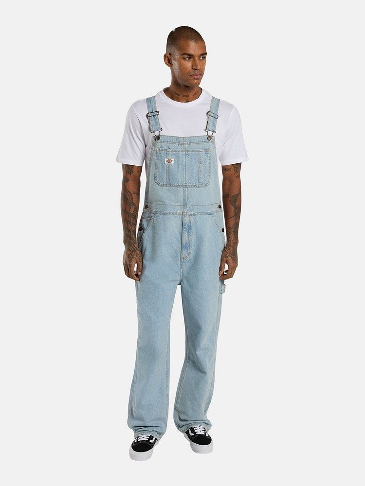 DICKIES DICKIES CLASSIC DENM BIB VNTG BLU