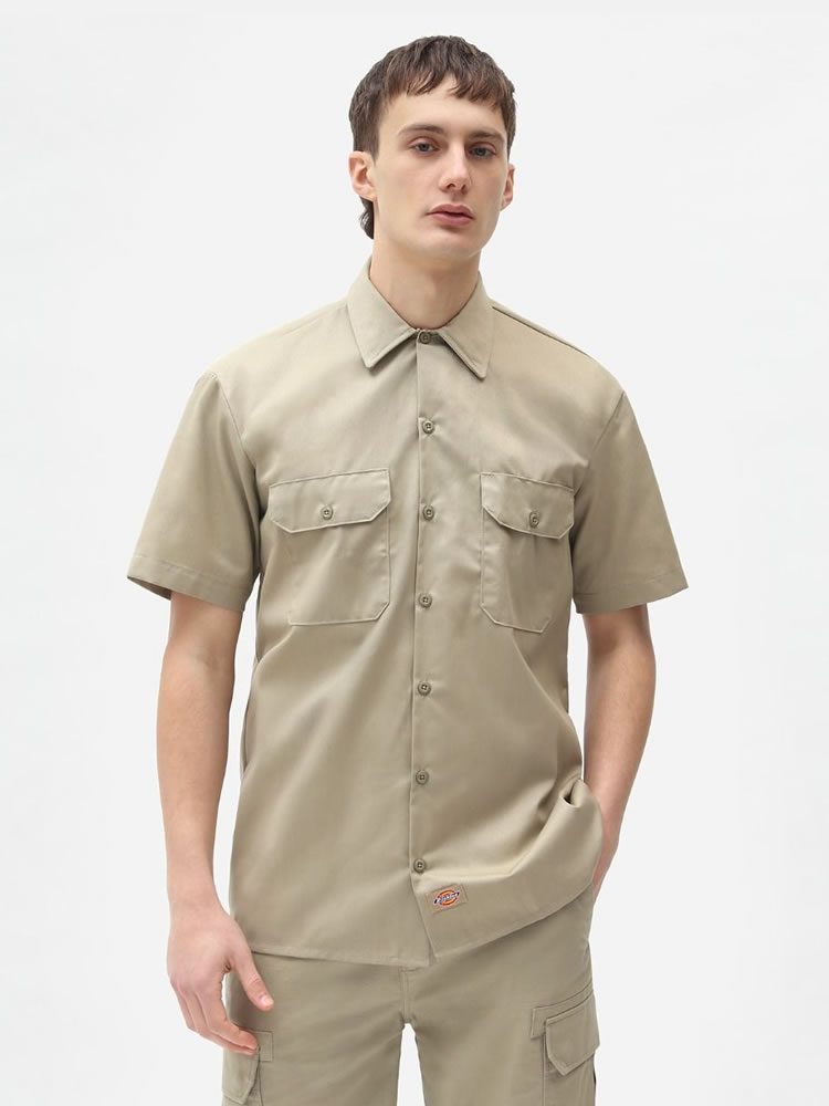 DICKIES WORK SHIRT SS REC KHAKI