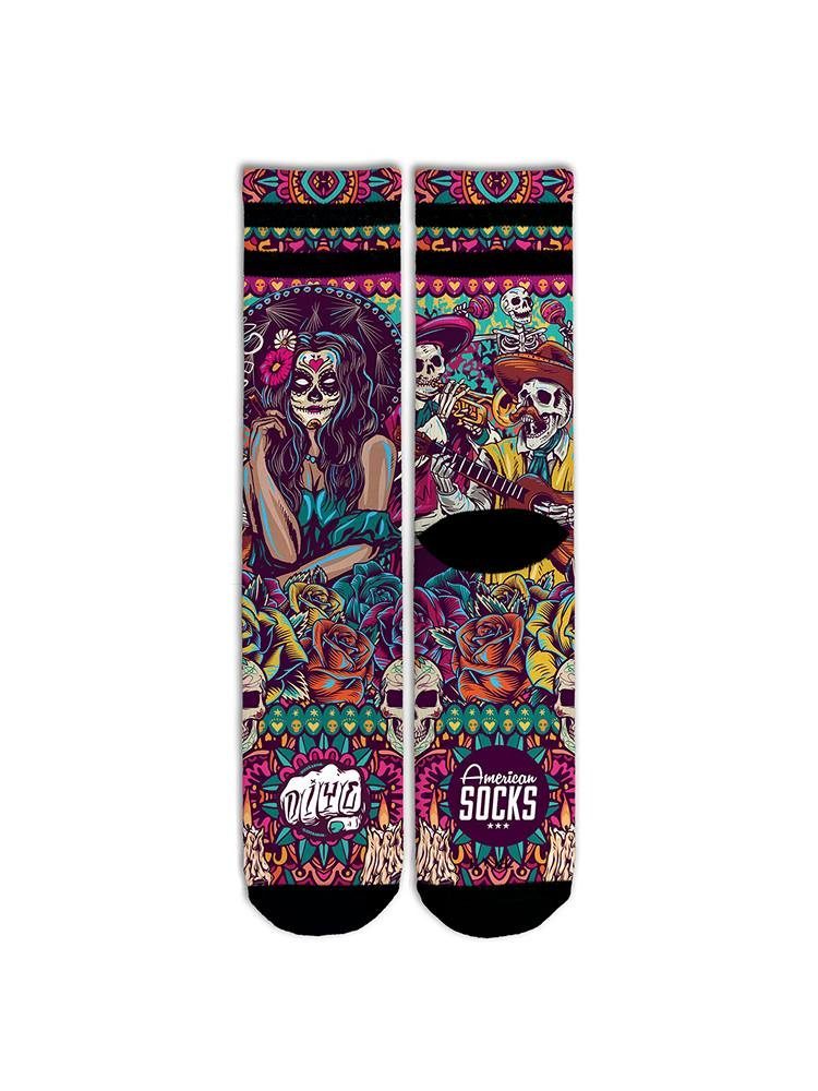 AMERICAN SOCKS DIA DE LOS MUERTOS SIGNATURE MID HIGH 