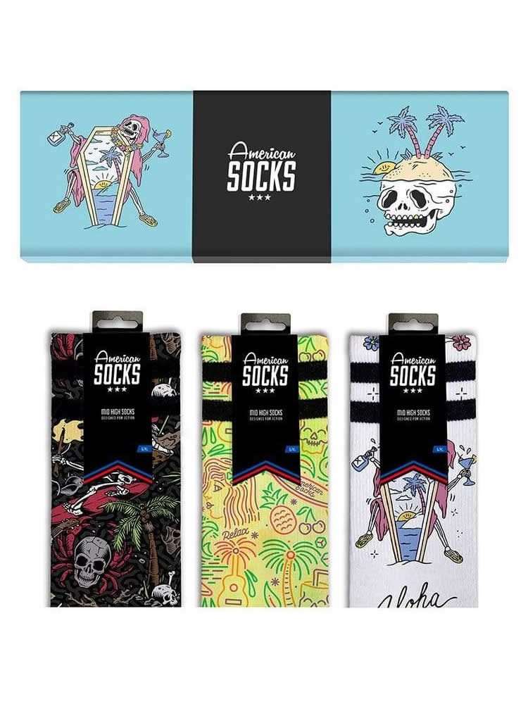 AMERICAN SOCKS Aloha Collection Gift Box 