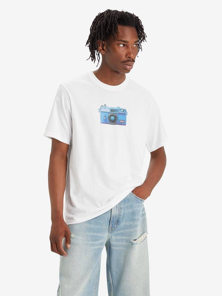 LEVIS SS RELAXED FIT TEE WHITES