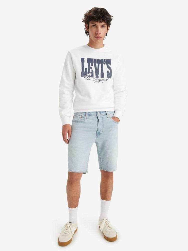 LEVIS 405 STANDARD SHORTS LIGHT INDIGO - WORN IN