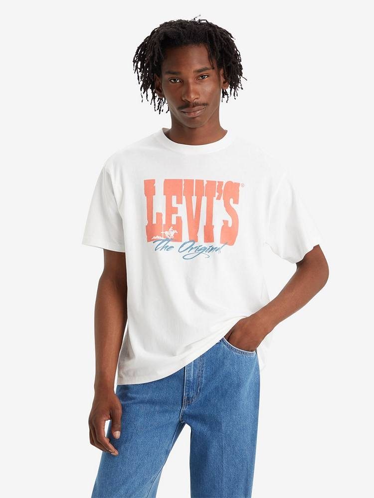 LEVIS VINTAGE FIT GRAPHIC TEE WHITES