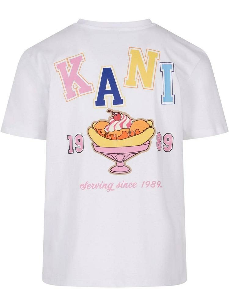 KARL KANI KK SMALL SIGNATURE ICE CREAM TEE WHITE