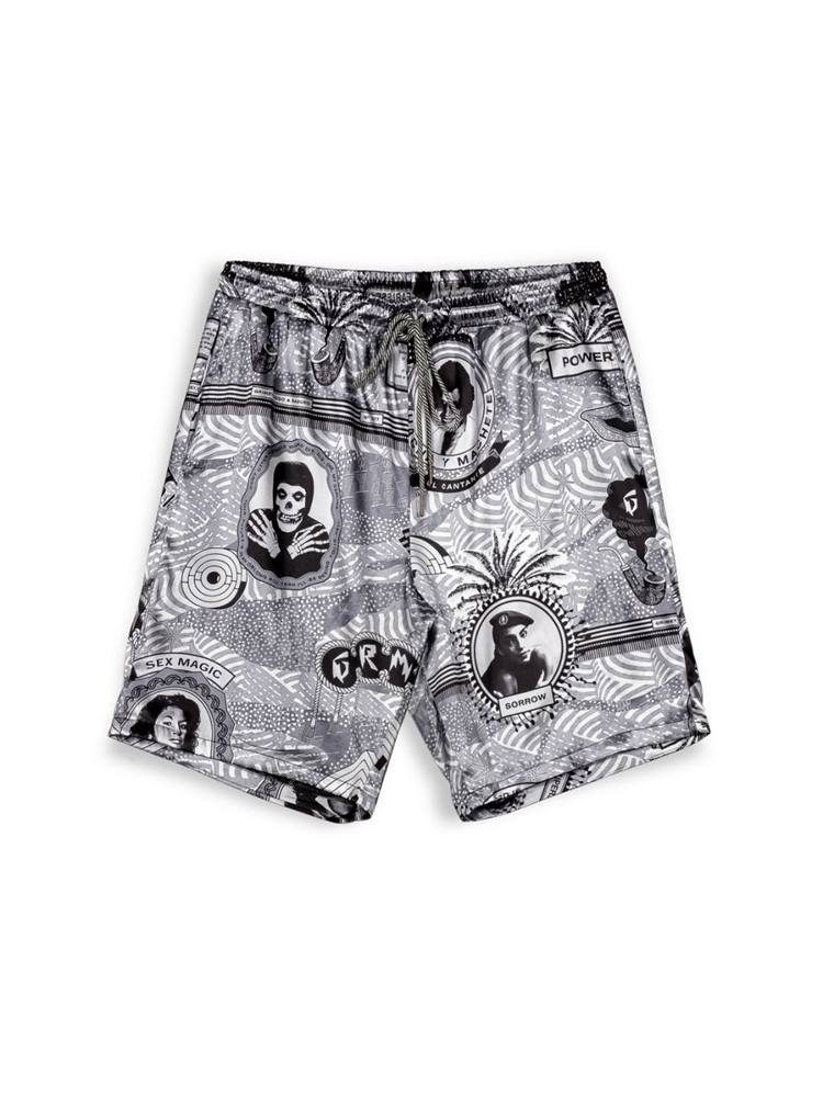 GRIMEY SUPASTAR SATIN SHORT BLACK