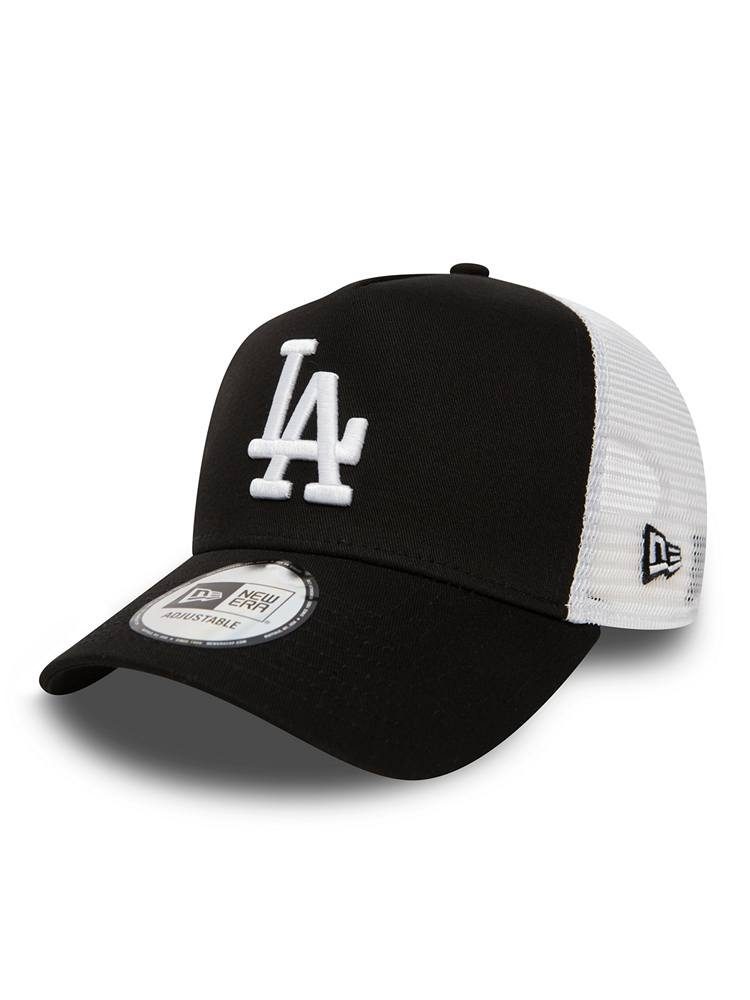 NEW ERA CLEAN TRUCKER LOS ANGELES DODGERS BLACK/WHITE CAP