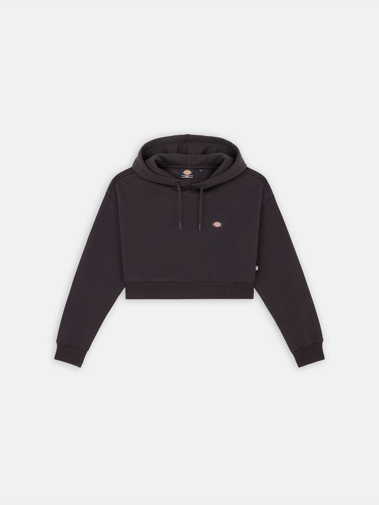 DICKIES OAKPORT CROPPED HOODIE BLACK