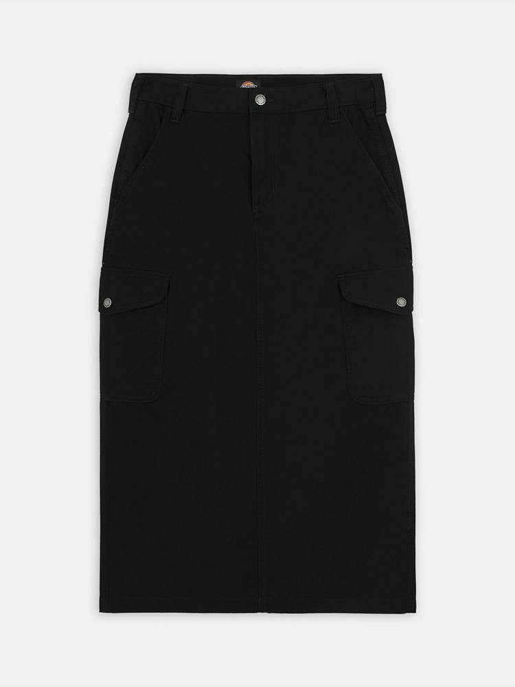 DICKIES DUCK CANVAS CARGO SKIRT W BLACK