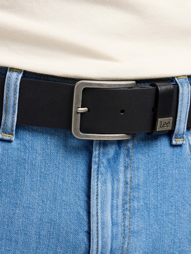 LEE LEE SMALL LOGO BELT BLACK