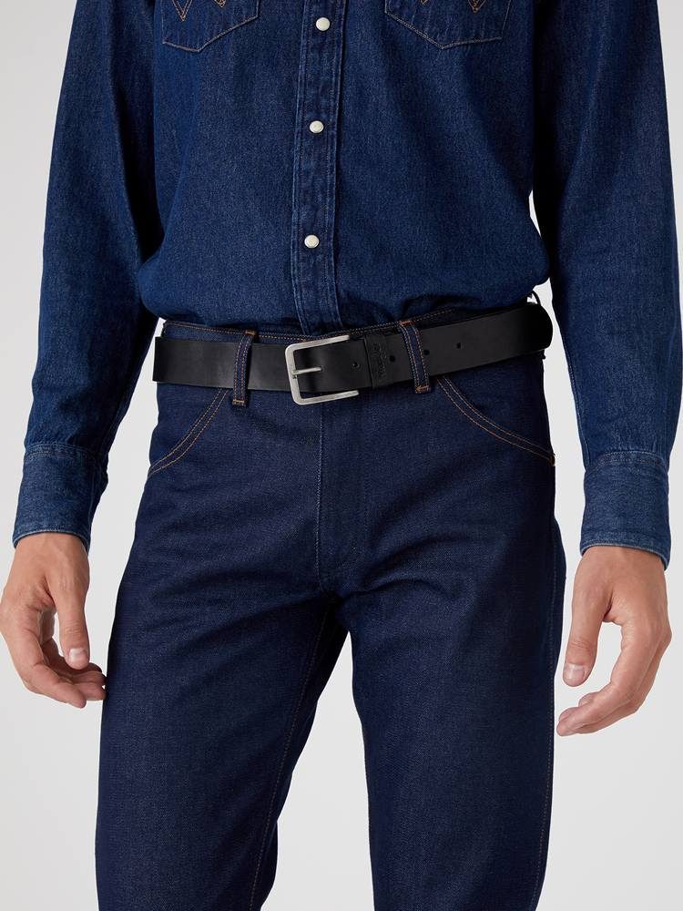 WRANGLER STRUCTURED BELT BLACK