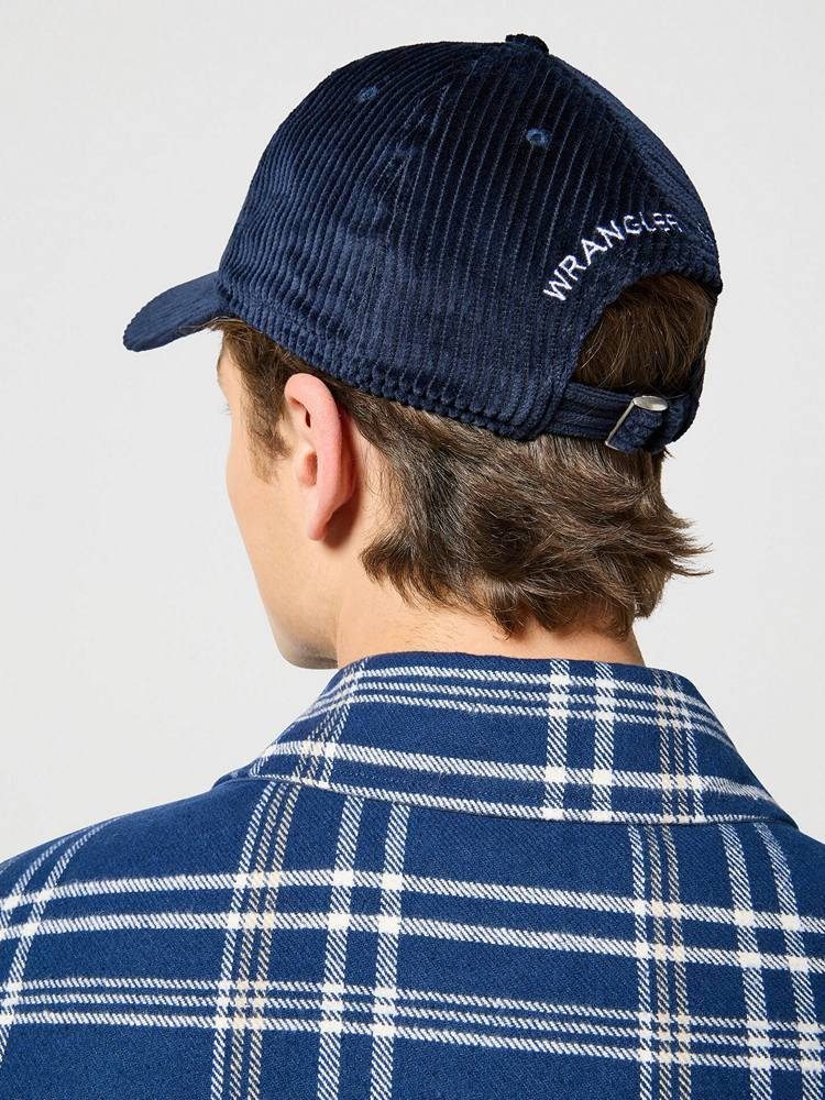 WRANGLER WRANGLER CORDUROY CAP NAVY