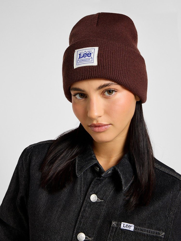 LEE WORKWEAR BEANIE VELVET BEET