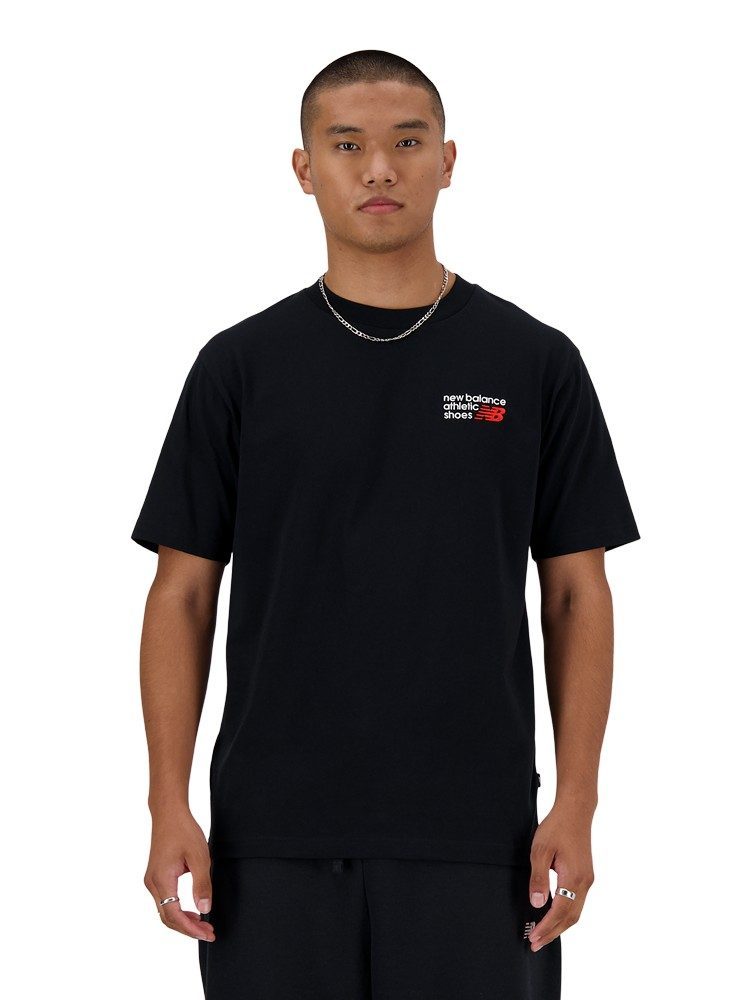 NEW BALANCE ATHLETICS PREMIUM LOGO T-SHIRT BLACK