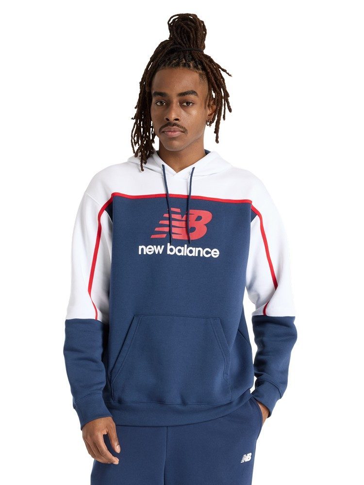 NEW BALANCE  ΜΠΛΟΥΖΑ CLASSICS FLEECE HOODIE NB NAVY