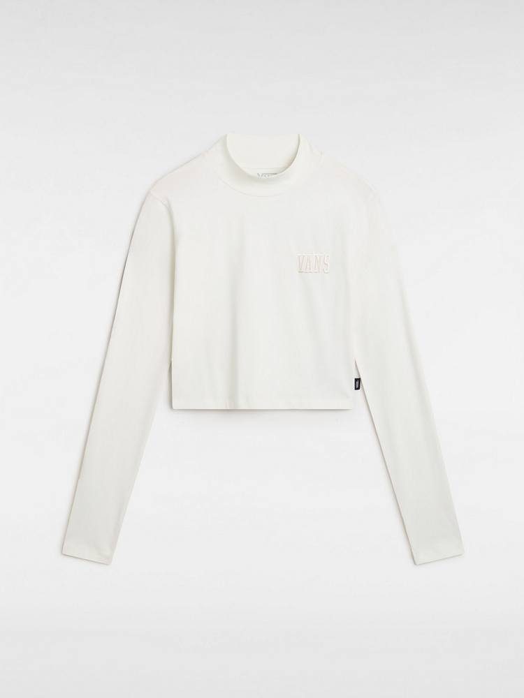 VANS MINI MOCK NECK LS PRGM WHITE