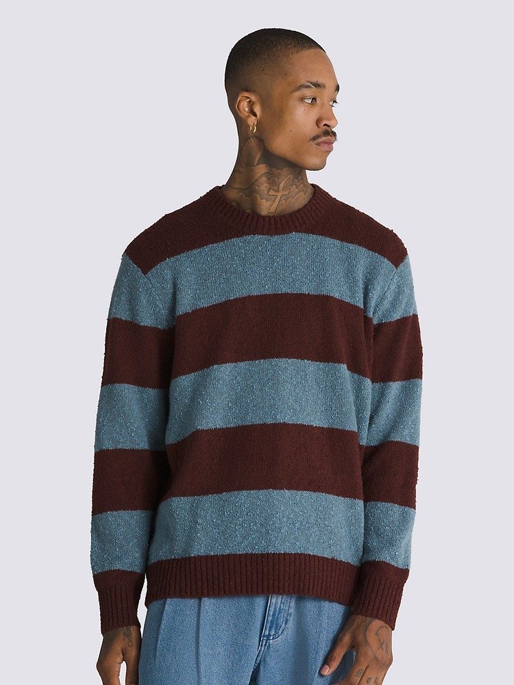 VANS DARBY STRIPE CREW SWEAT BITTER C